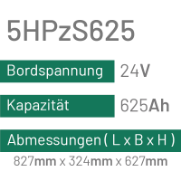 5HPzS625 - 625AH - 24V - trak | uplift