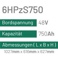 6HPzS750 - 750AH - 48V - trak | uplift