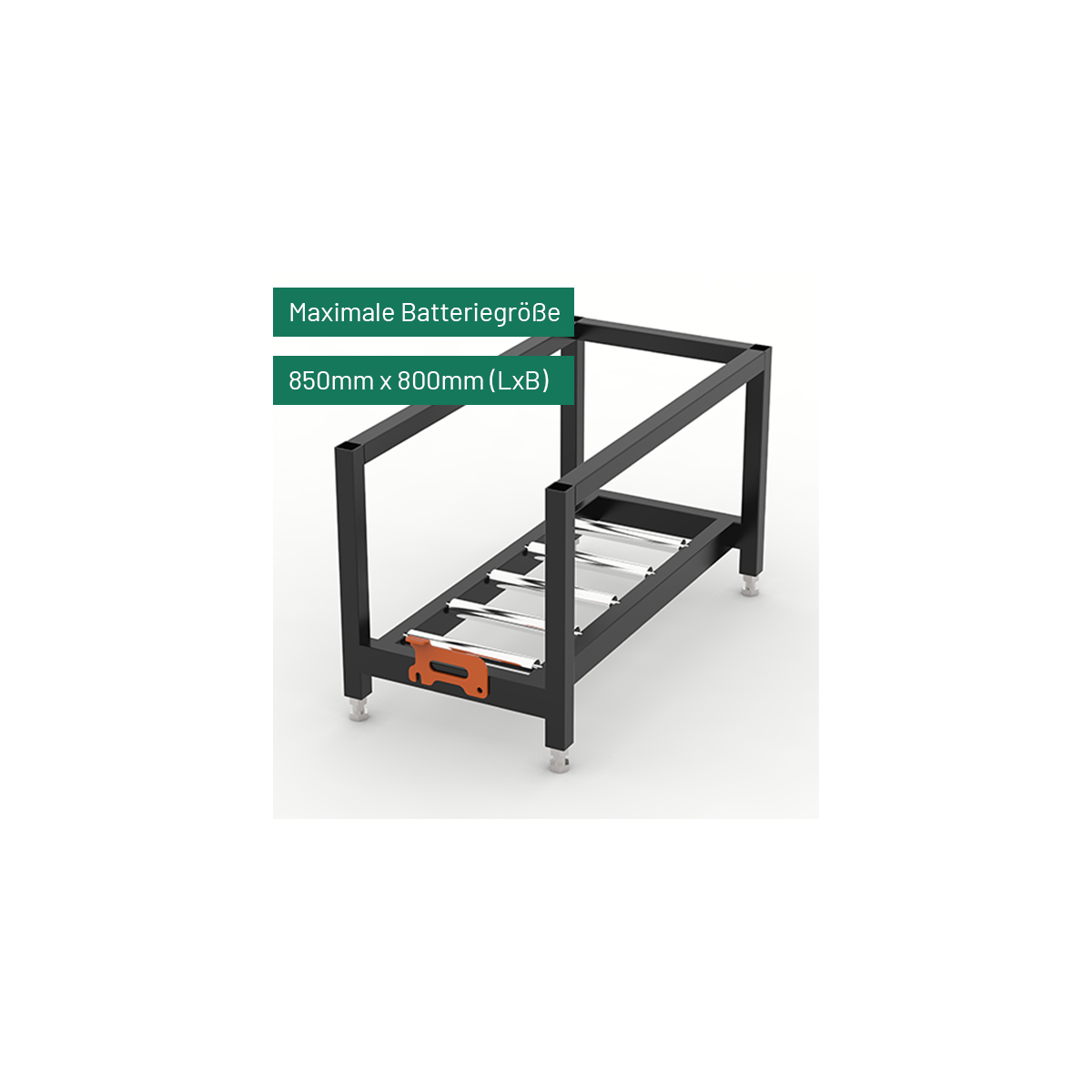 Standardrollenbett mit Seitenrahmen SRB-S - 850mm x 800mm...