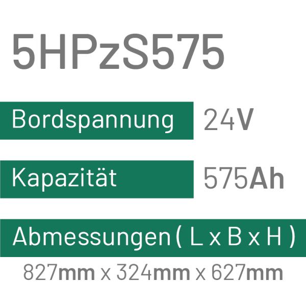 5HPzS575 - 575AH - 24V - trak | uplift