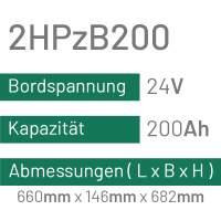 2HPzB200 - 200AH - 24V - trak | uplift