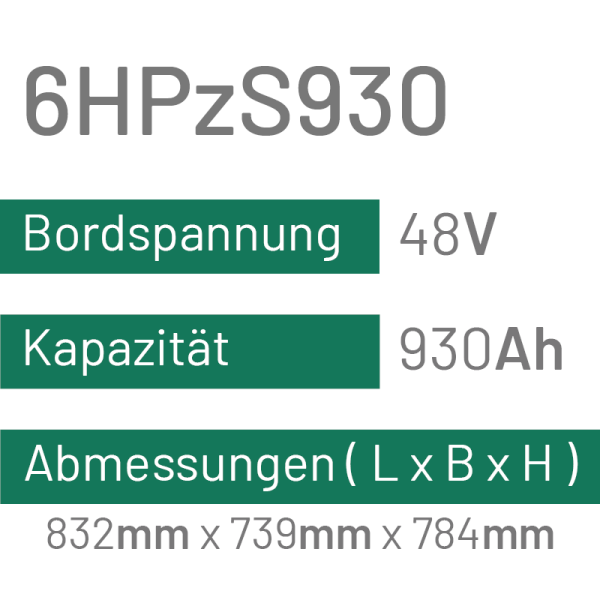 6HPzS930 - 930AH - 48V - trak | uplift