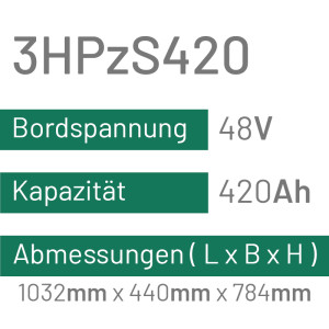 3HPzS420 - 420AH - 48V - trak | uplift
