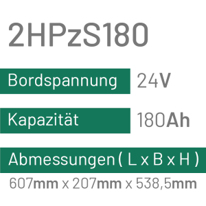 2HPzS180 - 180AH - 24V - trak | uplift