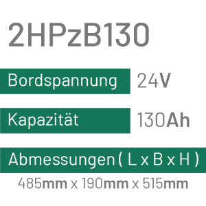 2HPzB130 - 130AH - 24V - trak | uplift