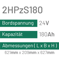 2HPzS180 - 180AH - 24V - trak | uplift