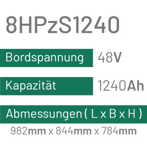 8HPzS1240 - 1240AH - 48V - trak | uplift