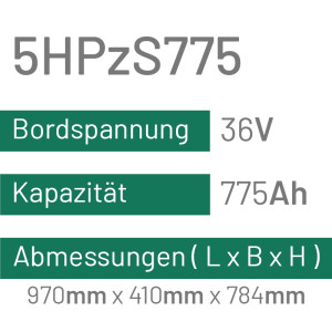 5HPzS775 - 775AH - 36V - trak | uplift