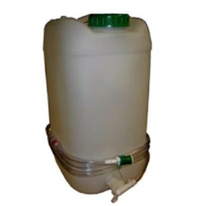 Wasserbehälter 30 Liter mit Zapfhahn PE-Weiß